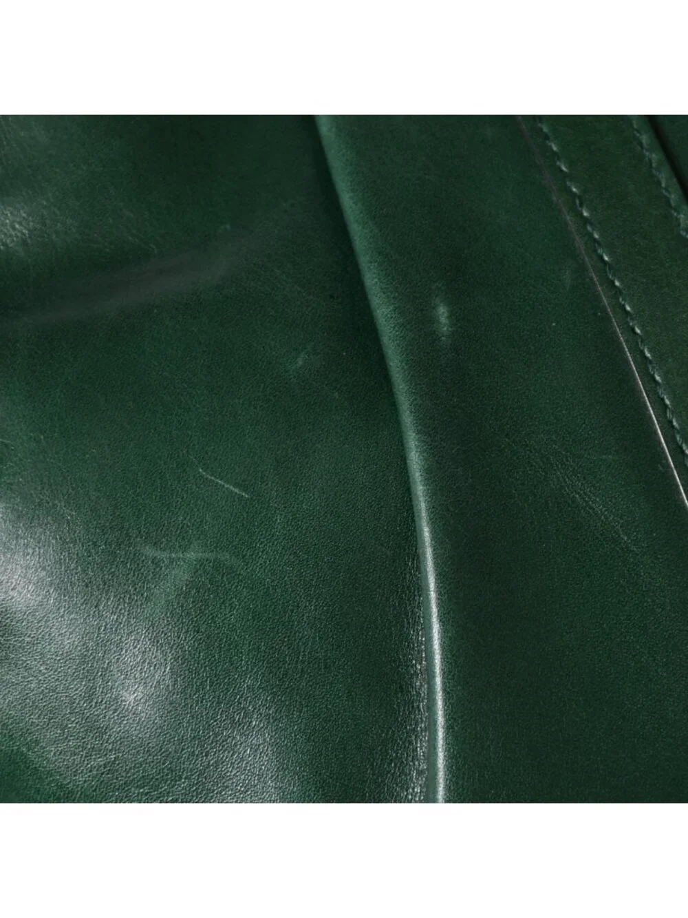 Saint Laurent Rive Gauche Leather Hobo Shoulder Bag Tom Ford Era Pleated Green
